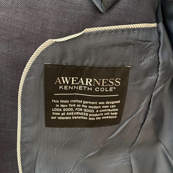 Awearness Kenneth Cole Blue Suit - Picture 7 of 8